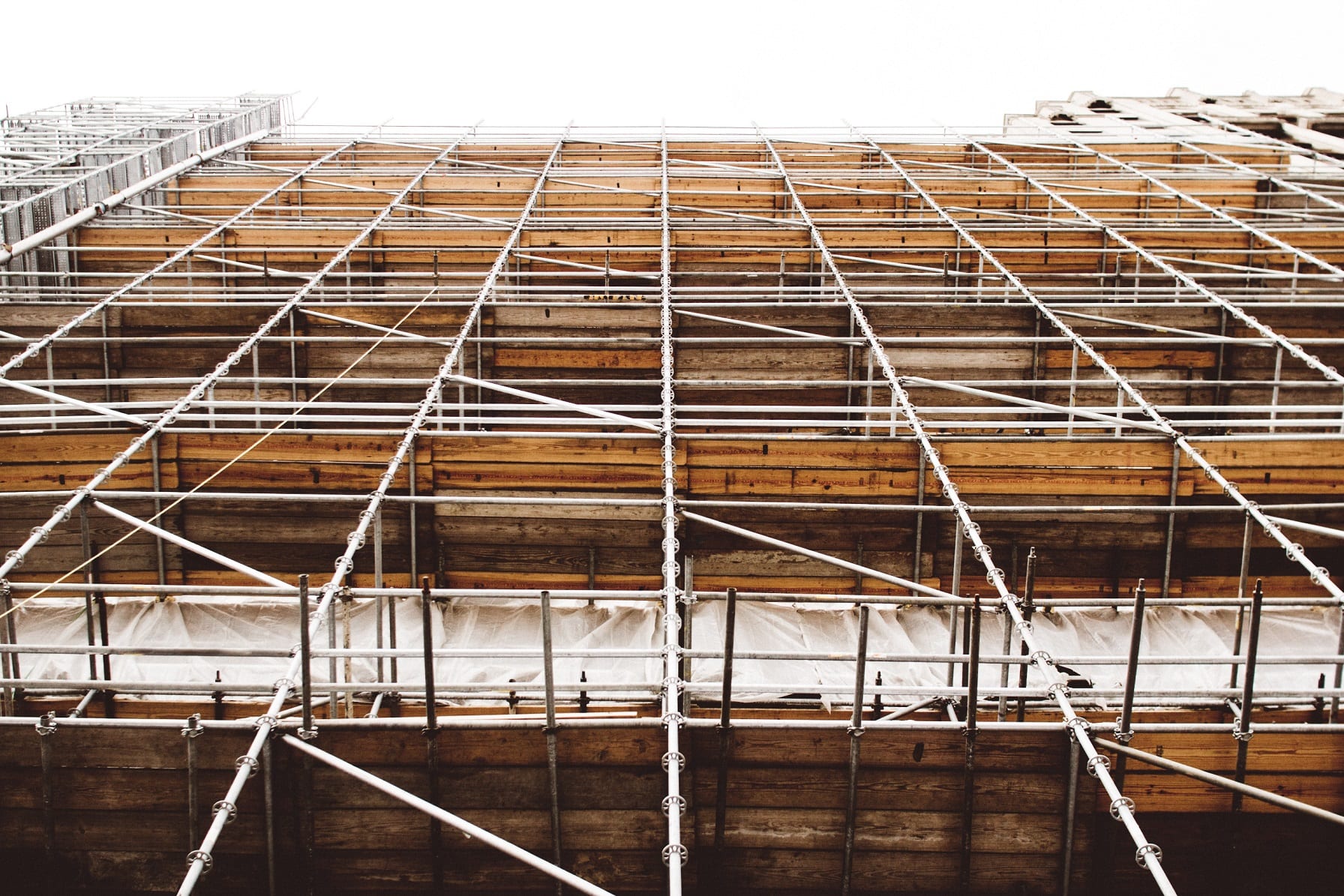 scaffolding on building